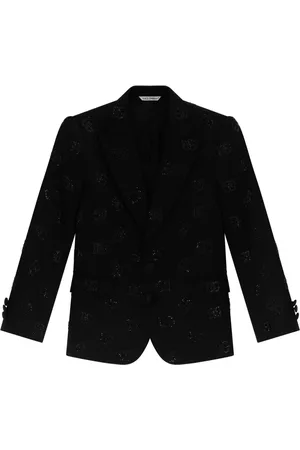 Dolce & Gabbana Logo-print peak-lapels blazer