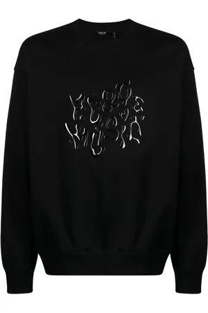 FIVE CM Embossed-lettering cotton-blend sweatshirt
