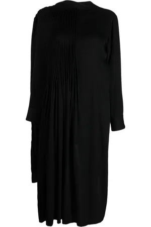 YOHJI YAMAMOTO Draped asymmetric midi dress