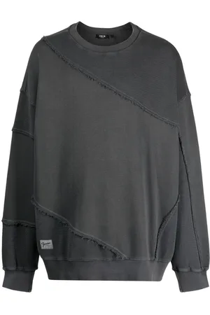 FIVE CM Embroidered patchwork sweatshirt