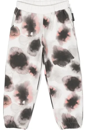 Le pandorine Abstract-print organic cotton sweatpants