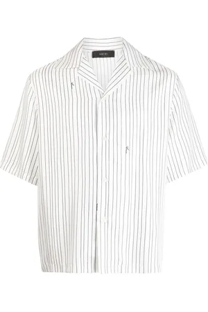 Amiri Men's Mix & Match Silk Shirt - White - Size Medium