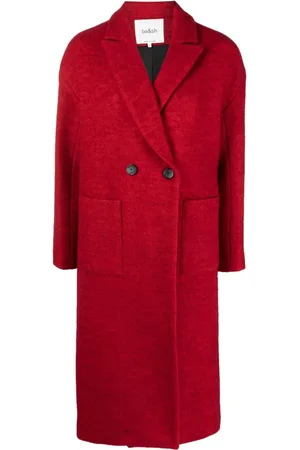 Ba&Sh - Tao Double-Breasted Wool-Blend Overcoat - Womens - Red