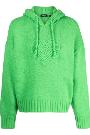FIVE CM Knitted-construction drawstring hoodie