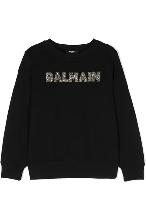 Balmain Embossed Monogram Hoodie Sweatshirt In Camel