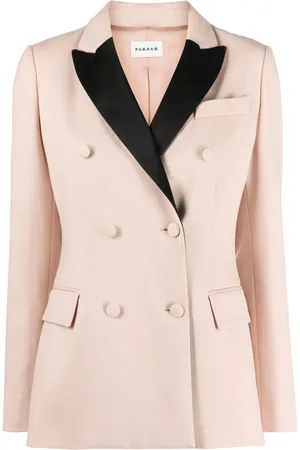 P.A.R.O.S.H. Contrasting-lapels virgin wool blazer