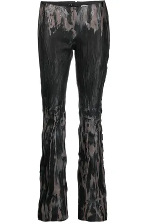 Acne Studios Faded-effect flared trousers