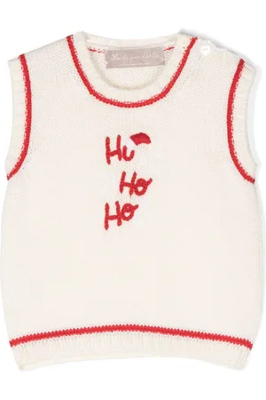 LA STUPENDERIA Embroidered-motif cashwool vest