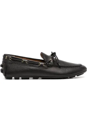 Bally Tie-fastening leather loafers