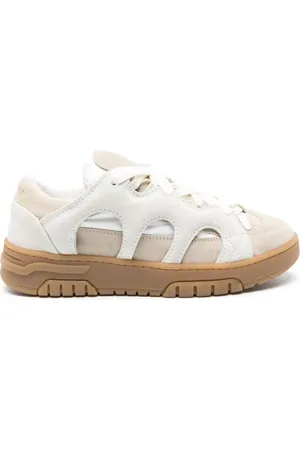 PAURA Curb panelled leather sneakers