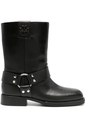 Tory Burch Double T leather ankle boots