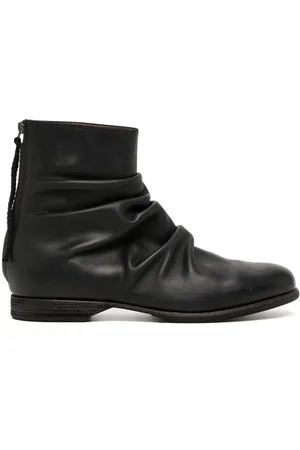 YOHJI YAMAMOTO Pleat-detail leather boots