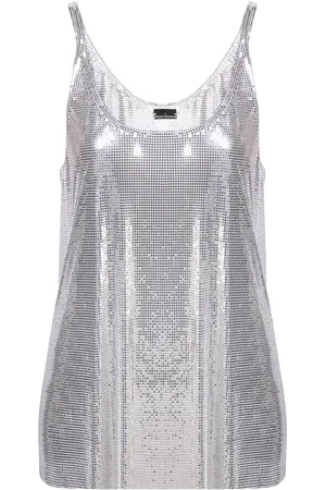Paco rabanne Metallic mesh tank