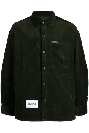 Izzue Logo-patch button-up shirt