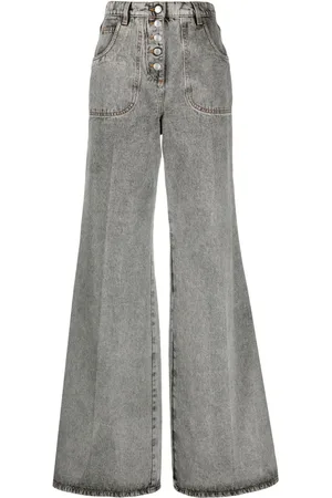 Etro Embroidered flared jeans