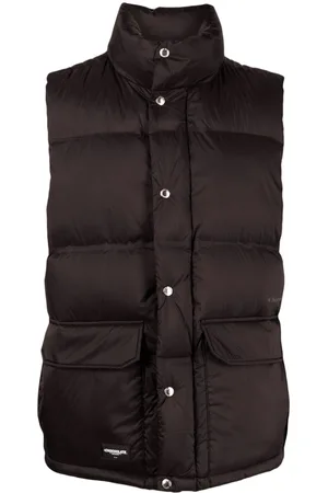 Chocoolate Logo-patch padded gilet