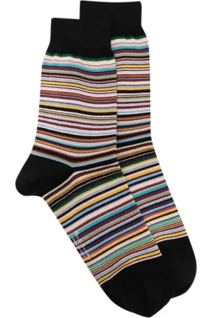 Paul Smith Logo-print striped ankle socks