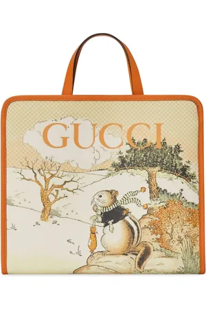 Gucci Pink/Yellow Star Vinyl and Leather Gucci Amour Kids Tote Bag