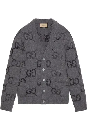 Gucci GG Damier-jacquard Jumper - Red