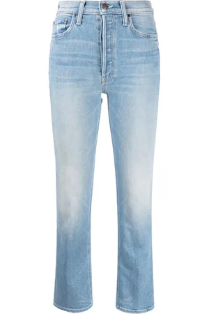 Mother Mid-rise cropped jeans