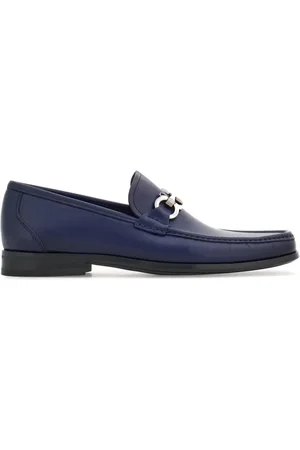 Salvatore Ferragamo Gancini-plaque leather loafers