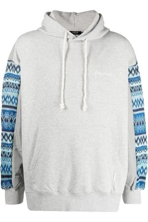 FIVE CM Logo-embroidered cotton hoodie