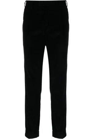 PT Torino Pleated corduroy straight-leg trousers