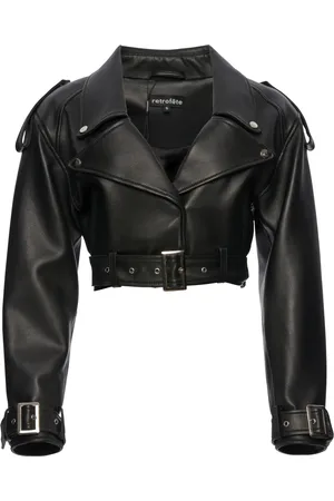 Retrofete Victoria cropped biker jacket