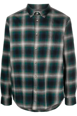 Woolrich Madras plaid-check flannel shirt