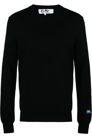 Comme des Garçons Logo-patch wool jumper