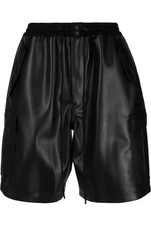 JUNYA WATANABE Cargo-pockets faux-leather shorts
