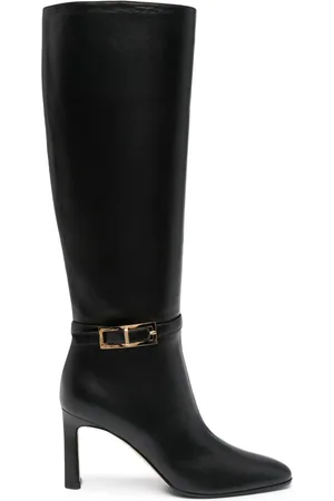 Sergio Rossi Nora 80mm knee-high leather boots