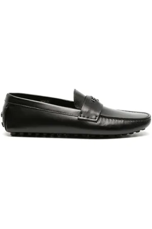 Roberto Cavalli Mirror Snake leather loafers