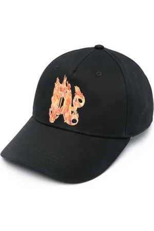 Palm Angels Burning monogram-embroidered baseball cap