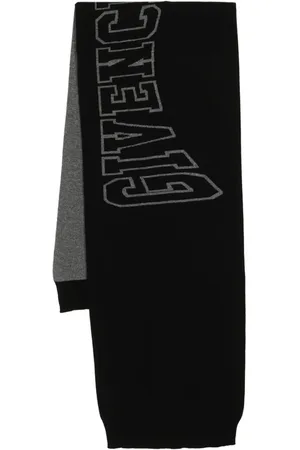 Givenchy Two-tone logo-print scarf