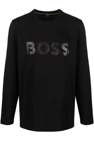 HUGO BOSS Logo-print long-sleeve T-shirt