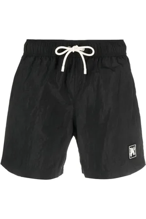 Palm Angels Monogram-appliqu??? swim shorts