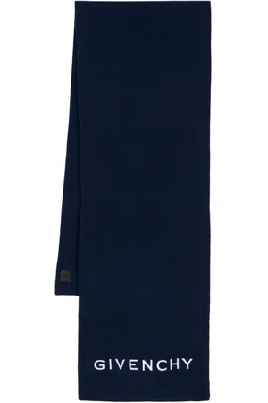 Givenchy Logo-embroidered fine-knit scarf