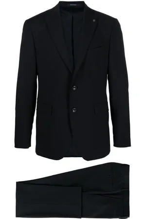 TAGLIATORE Brooch-detail single-breasted suit
