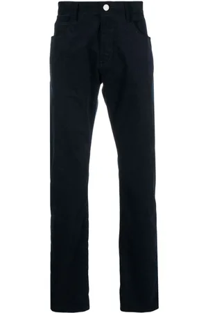 Giorgio Armani Mid-rise cotton straight jeans