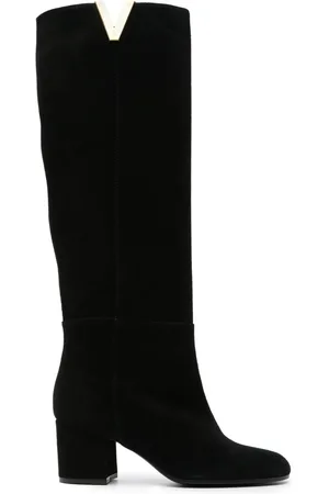 Via Roma 80mm VGold suede boots