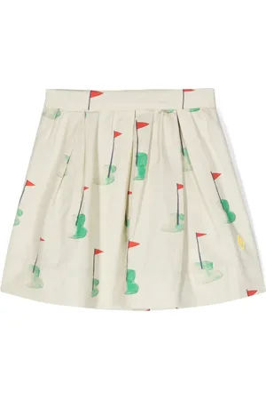 The Animals Observatory Graphic-print pleated skirt