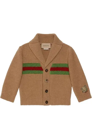 Interlocking G-pattern wool cardigan, Gucci Kids