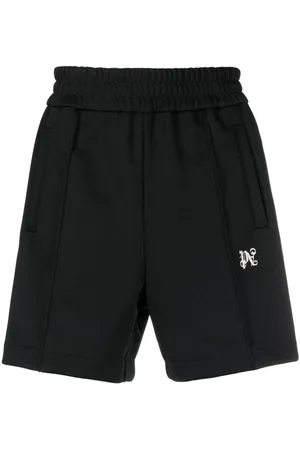 Palm Angels Monogram-embroidered track shorts