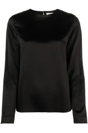 Saint Laurent Keyhole detail silk blouse