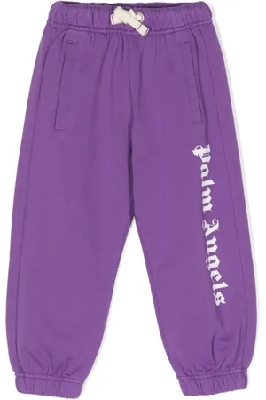 Dkny Kids logo-print drawstring track pants - Purple
