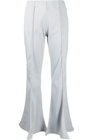 Y / PROJECT Elasticated-waist flared trousers
