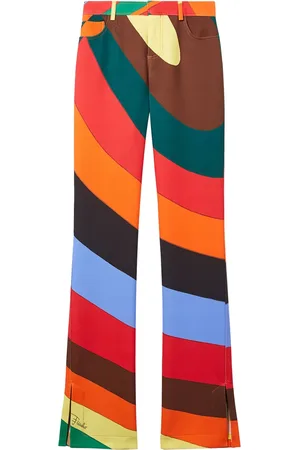 Puccini Iride-print trousers