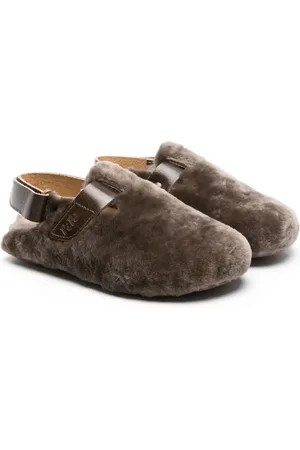PèPè Slingback fleece slippers