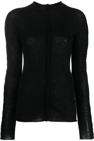 UMA WANG Vertical-seamed cashmere jumper